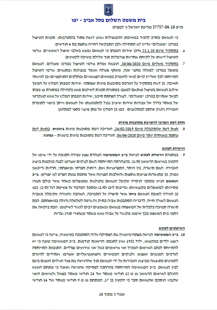 ת"פ 57757-04-18 מדינה ישראל נ' מאיר למפיט הורשע בגין ביצוע מעשה סדום בקטינים ושידול לזנות